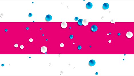animación de video de tecnología abstracta colorida con bolas