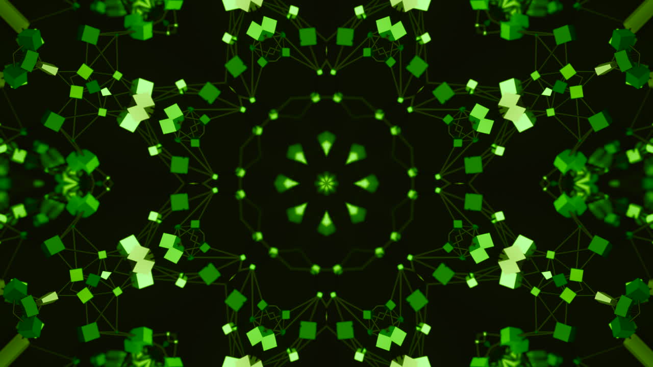 추상적인 녹색 기하학적 패턴