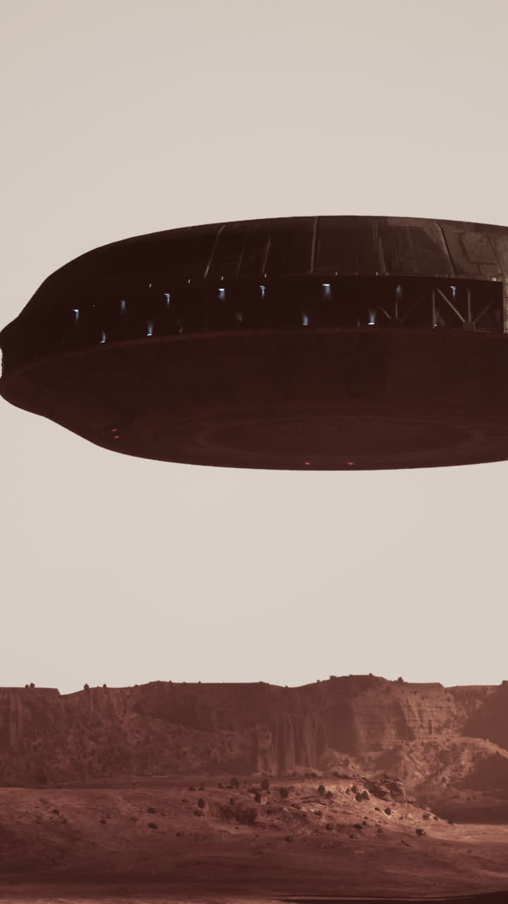 Utenomjordisk romskip over Mars
