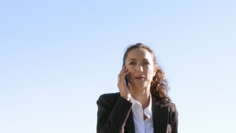 businesswoman with a mobile