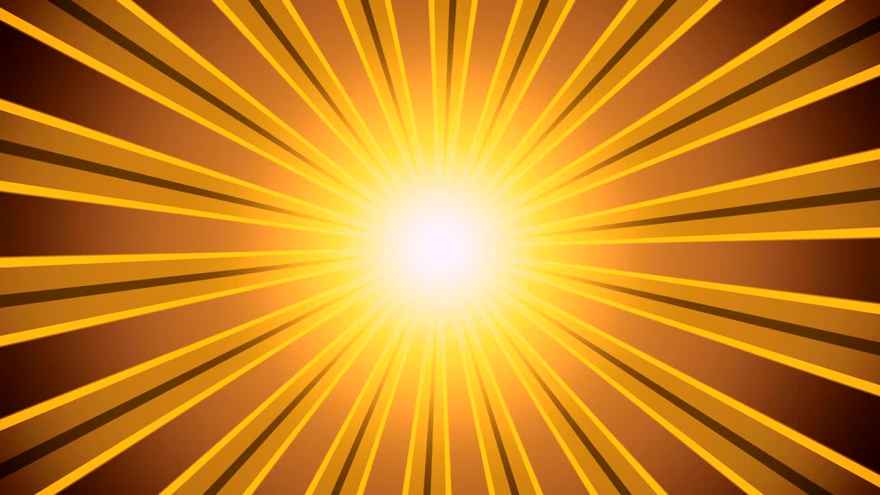 rayos de luz retro amarillo