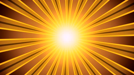 rayos de luz retro amarillo