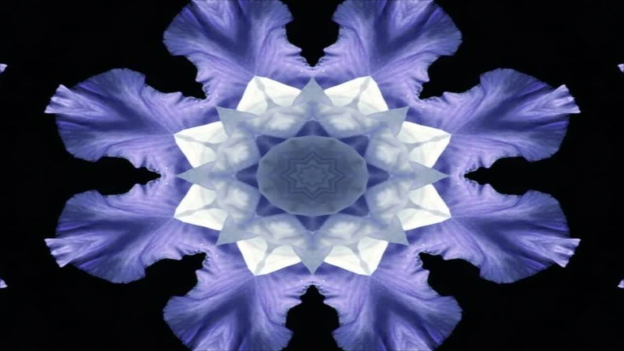 el fondo de movimiento del caleidoscopio abstracto, el fondo en bucle.