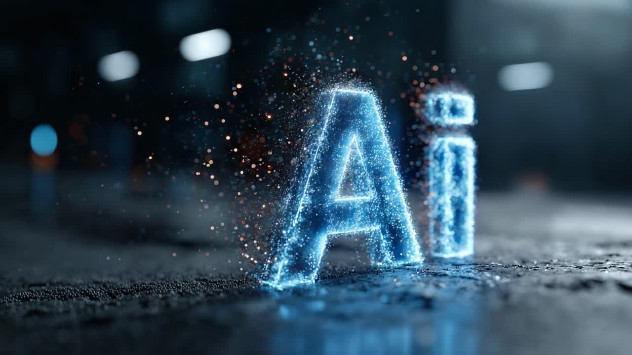 Illuminated and Dynamic Representation of Artificial Intelligence: A Sparkling Visual Journey Through the Evolution of AI Technology and Its Impact on the Future