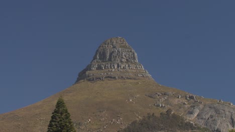 cape town’s lions head viewed from the sea point side of the mountain