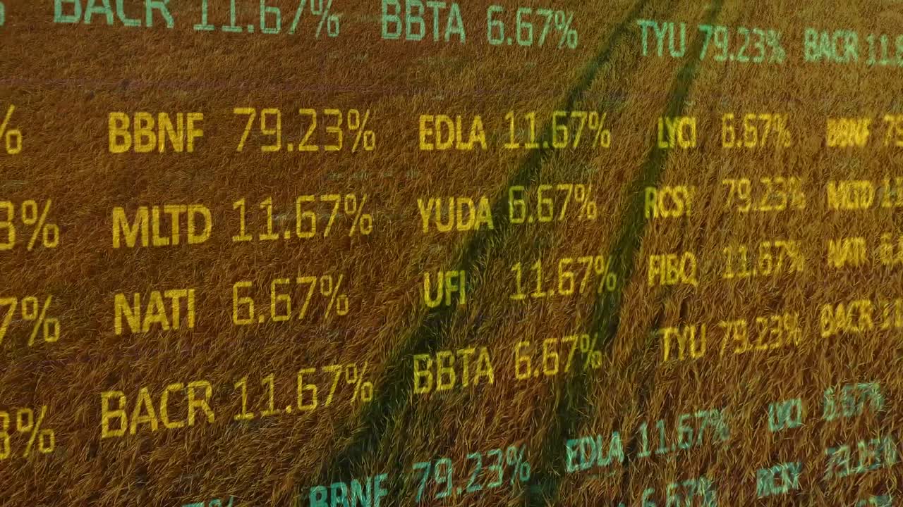 농업 분야에 대한 금융 데이터 처리 활성화