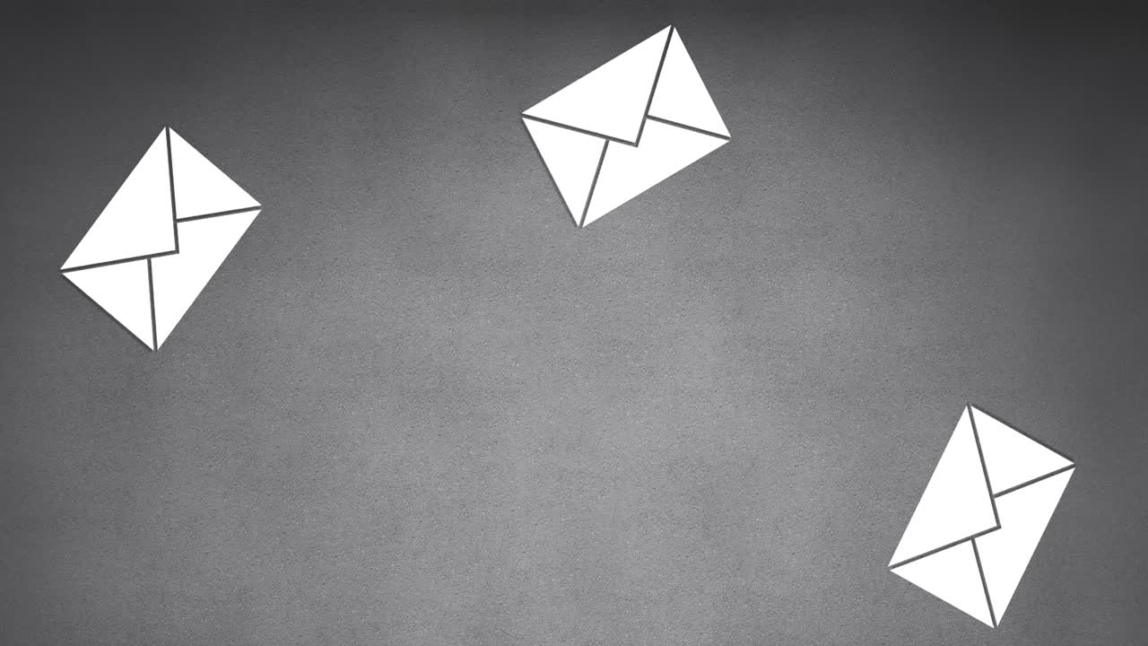 mensajes de correo electrónico cayendo 4k