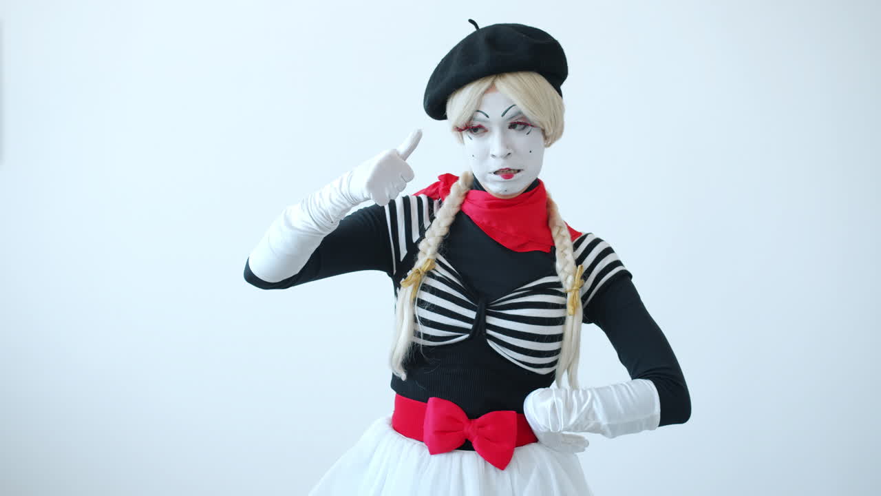 Mime Artist with Expressions