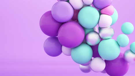 colorful floating spheres background