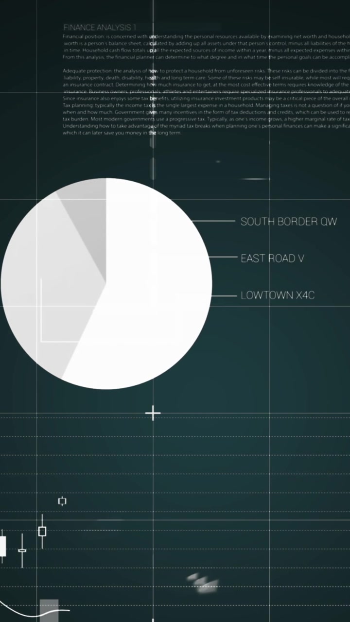 Animation of grid pattern over infographic interface against abstract background