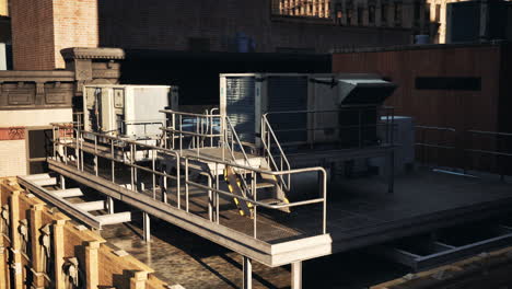 a view of a building from a roof of a building