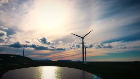 moinhos de vento para produção de energia elétrica havoygavelen windmill park noruega