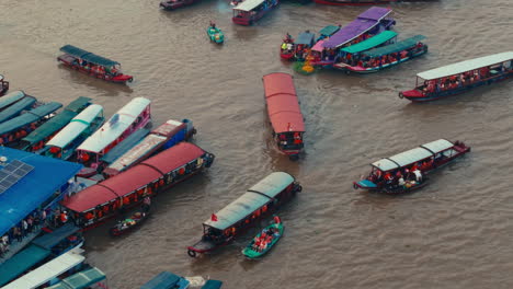 river boats and people in a city