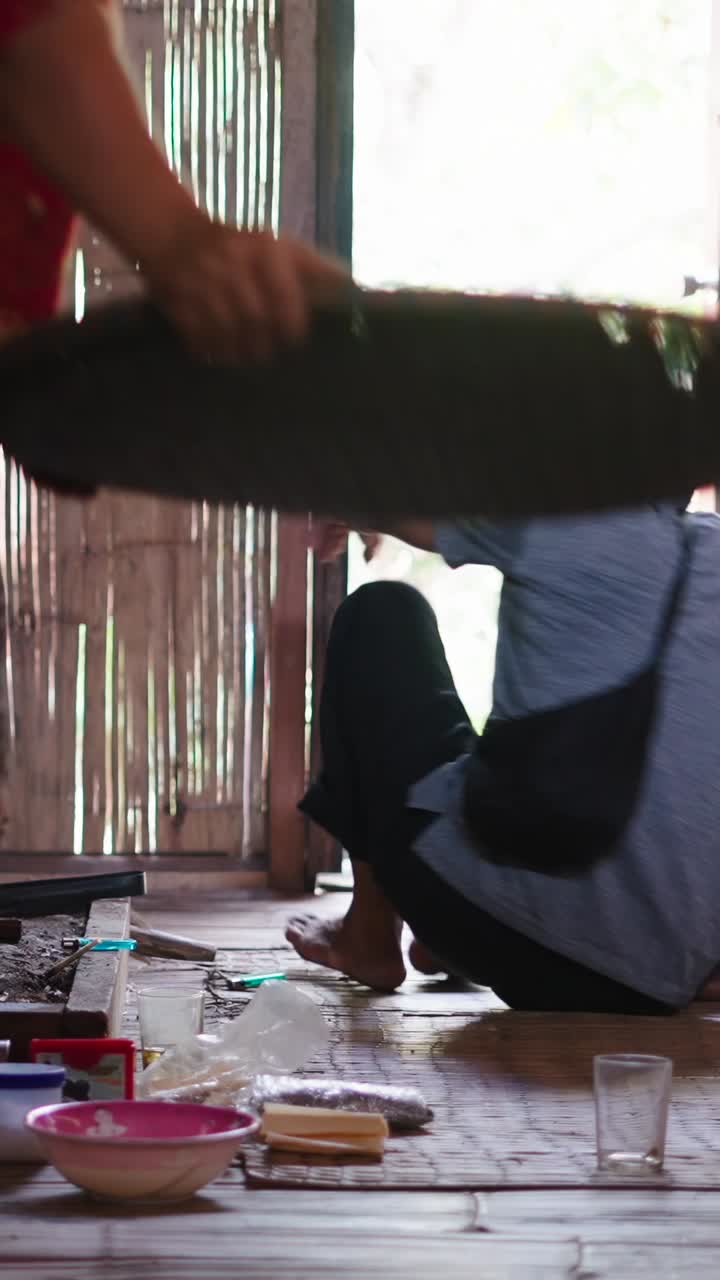 Man drinking indoors