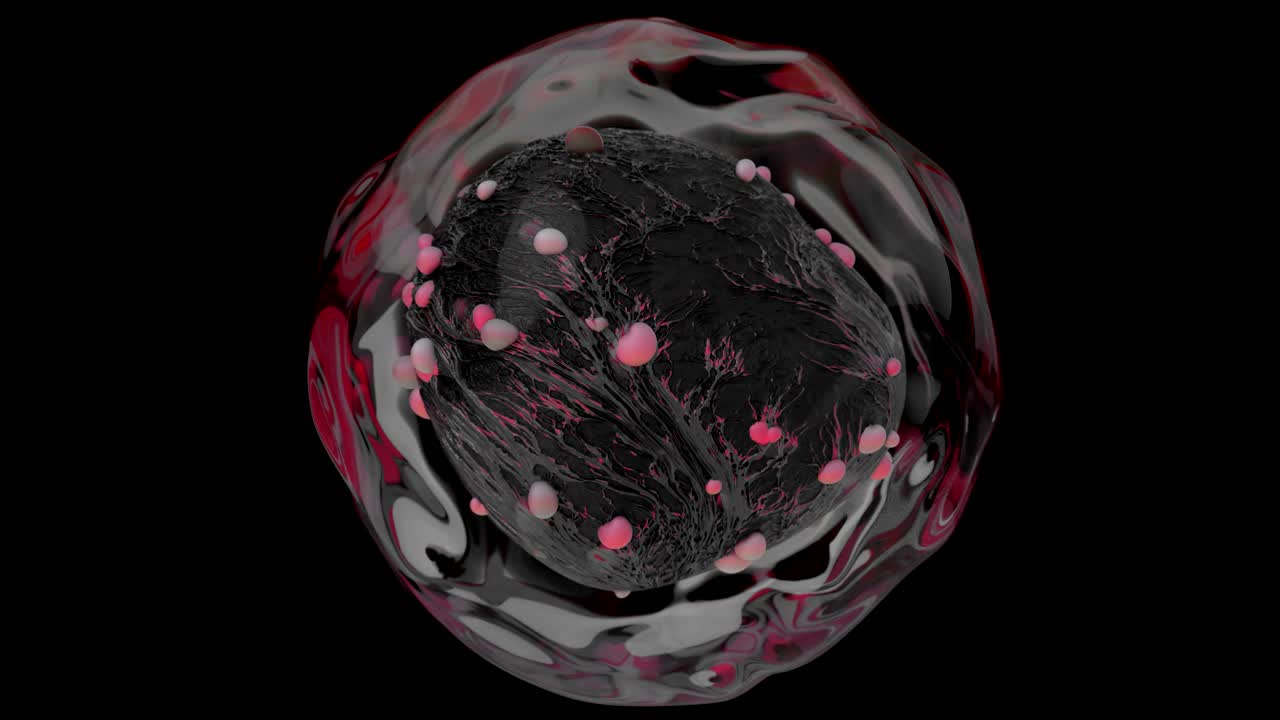 célula alienígena modificada genéticamente de 4k.