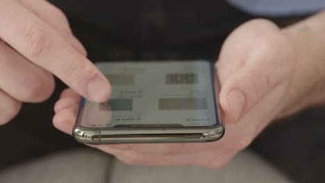 person selecting colors on a smartphone