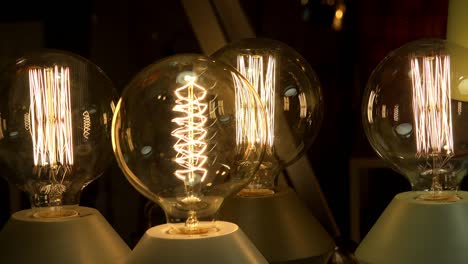 old incandescent lamp. 4k.