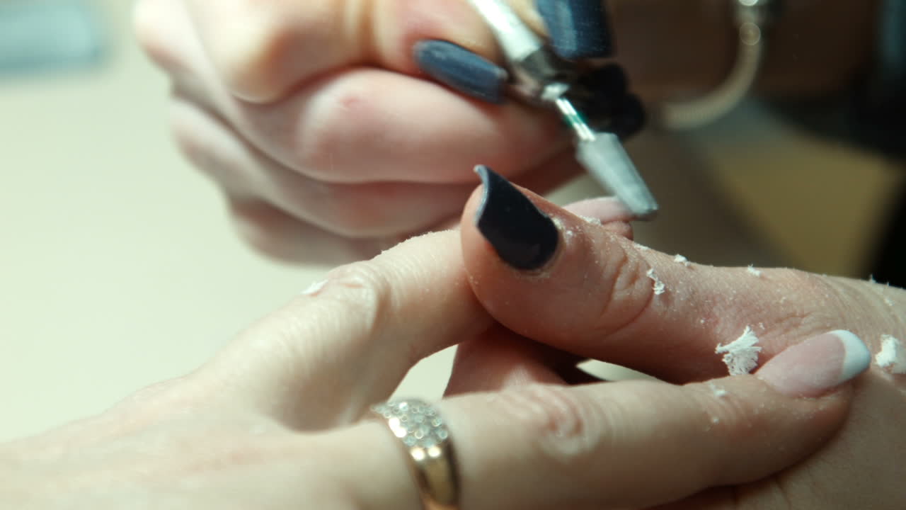 Nail Treatment at a Salon