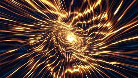 abstract golden spiral tunnel
