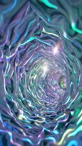 abstract iridescent tunnel vortex