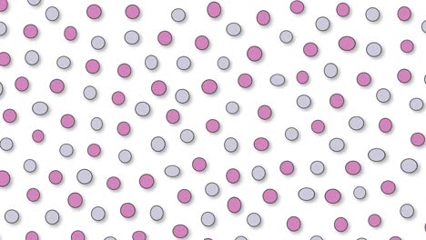 abstract patroon polka cirkel achtergrond met bewegende vormen. moderne animatie. 4k video