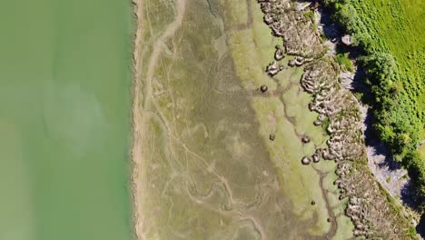 Aerial-Drone-footage-of-Afon-Dwyryd-estuary-North-Wales