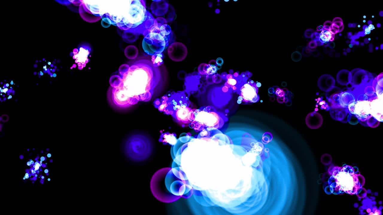 animación de partículas de forma de anillo gráficos de movimiento