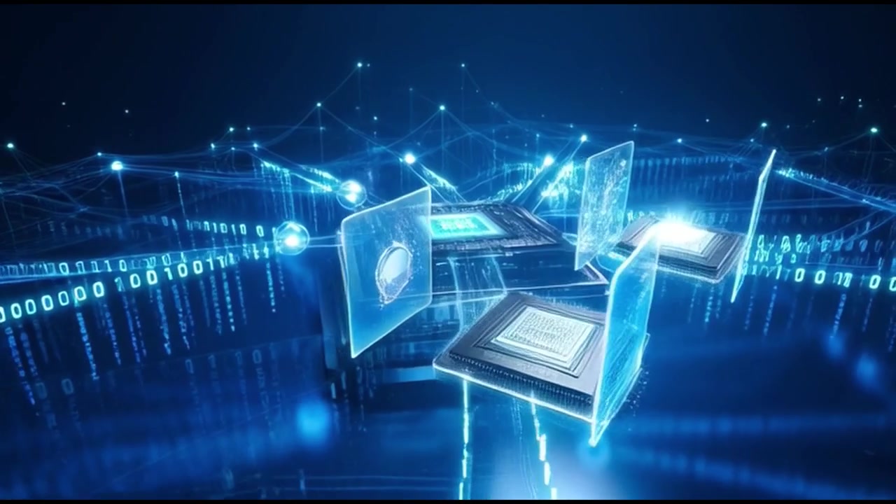 Digital Processor Chip Processing Data Streams in Futuristic Network