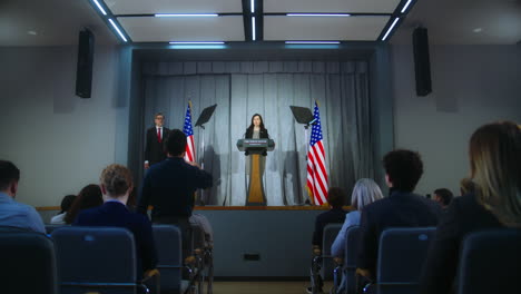 press conference