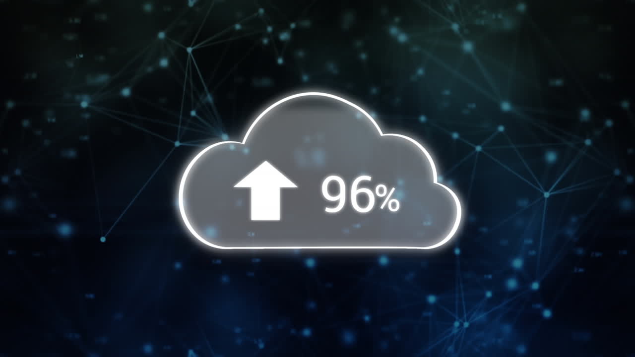 conexiones en la nube digital