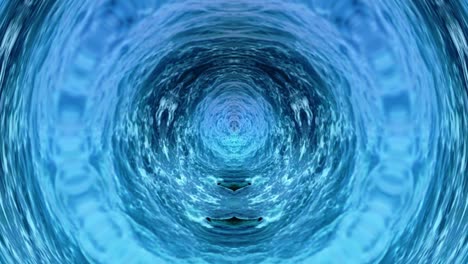 imágenes de fondo de la superficie del mar con pequeñas olas ondeando y reflejadas en una edición única que da forma a un gran círculo