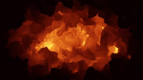 el fuego abstracto y la animación de la llama. el giro de la forma. el bucle perfecto.
