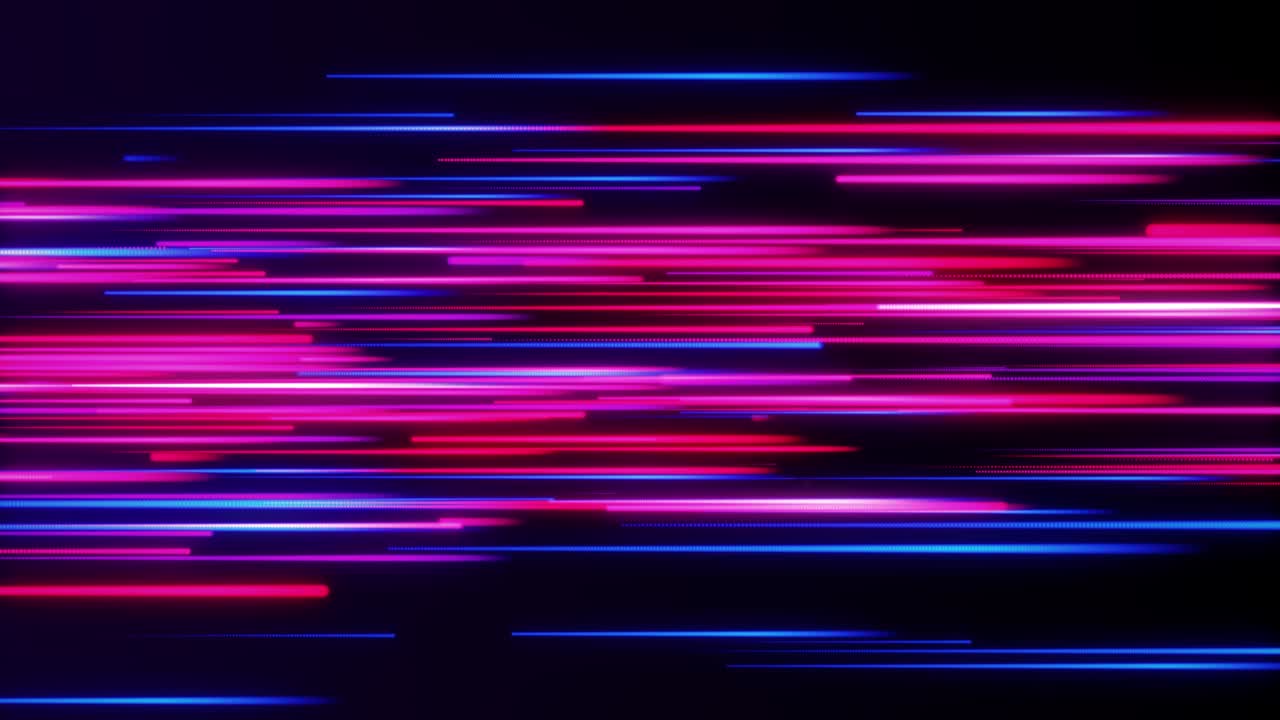4K Abstract loop Animation Color Wavy Smooth Wall Glowing Lines