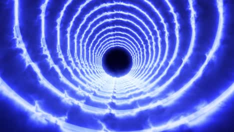 animación de túnel de círculo 3d gráficos de movimiento