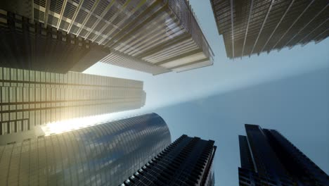 windows of skyscraper business office