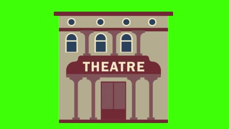 green screen , buildings , theatre