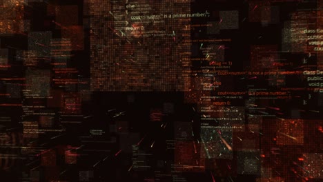 visualización de código abstracto