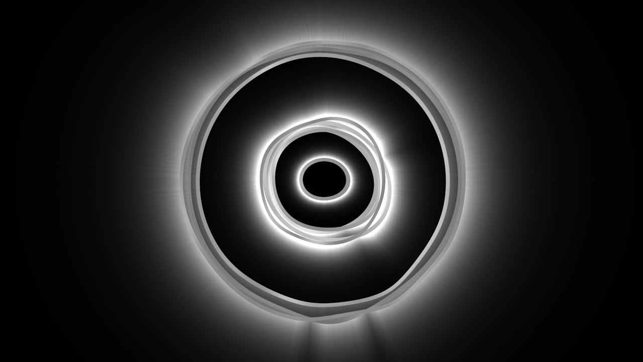 추상적인 검은색과 색의 원형 패턴