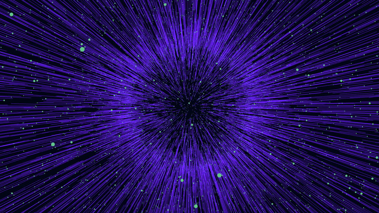 Vibrant purple lightning bolt with bright moving light