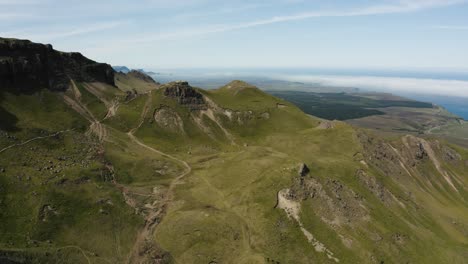 aerial view of scotland's iconic roaming hillsides