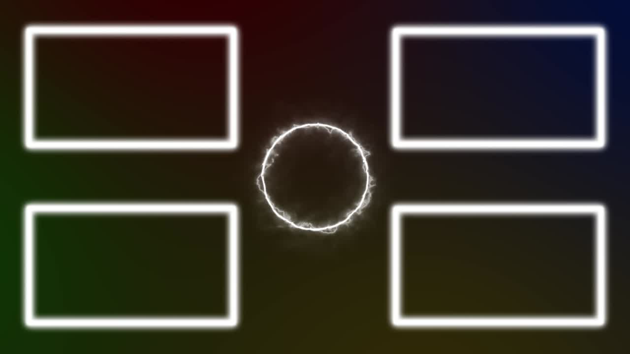 Simple gradation end card ending screen motion graphics