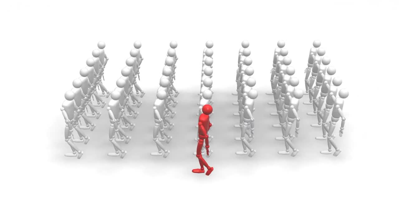 군인들이 3d에서 인사를 하고 있습니다.