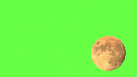 Gran-Luna-Llena-De-Sangre-Creciente-Lapso-De-Tiempo-En-El-Fondo-De-Pantalla-Verde