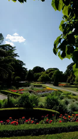 beautiful formal garden scene