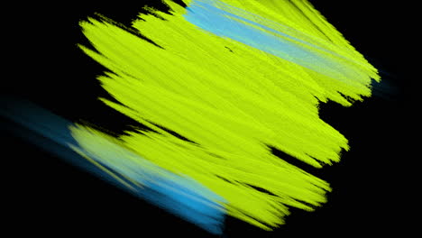 movimiento abstracto azul y amarillo pinceles grunge