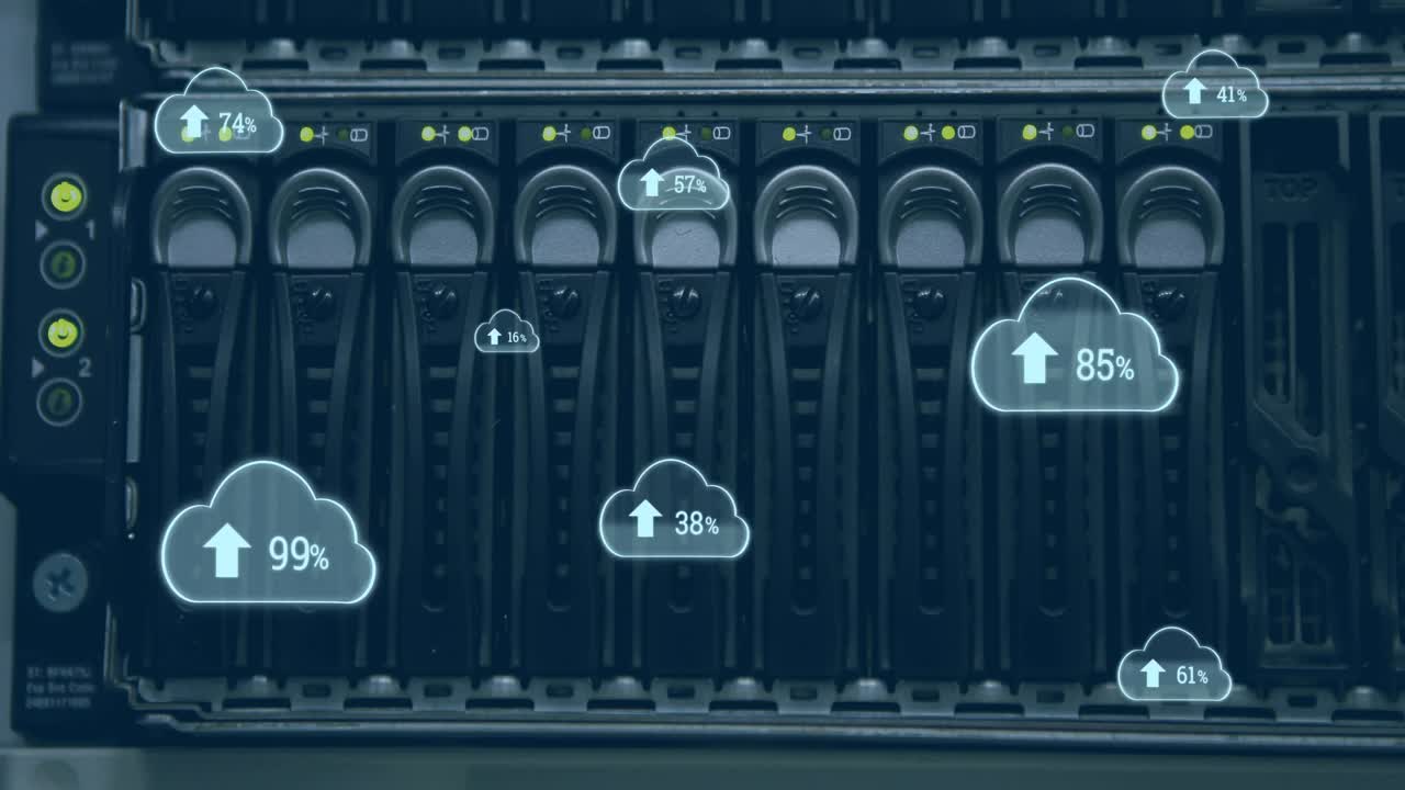 Upload progress clouds 4k