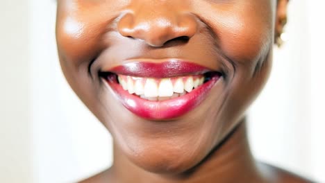 close up portrait of a smiling woman