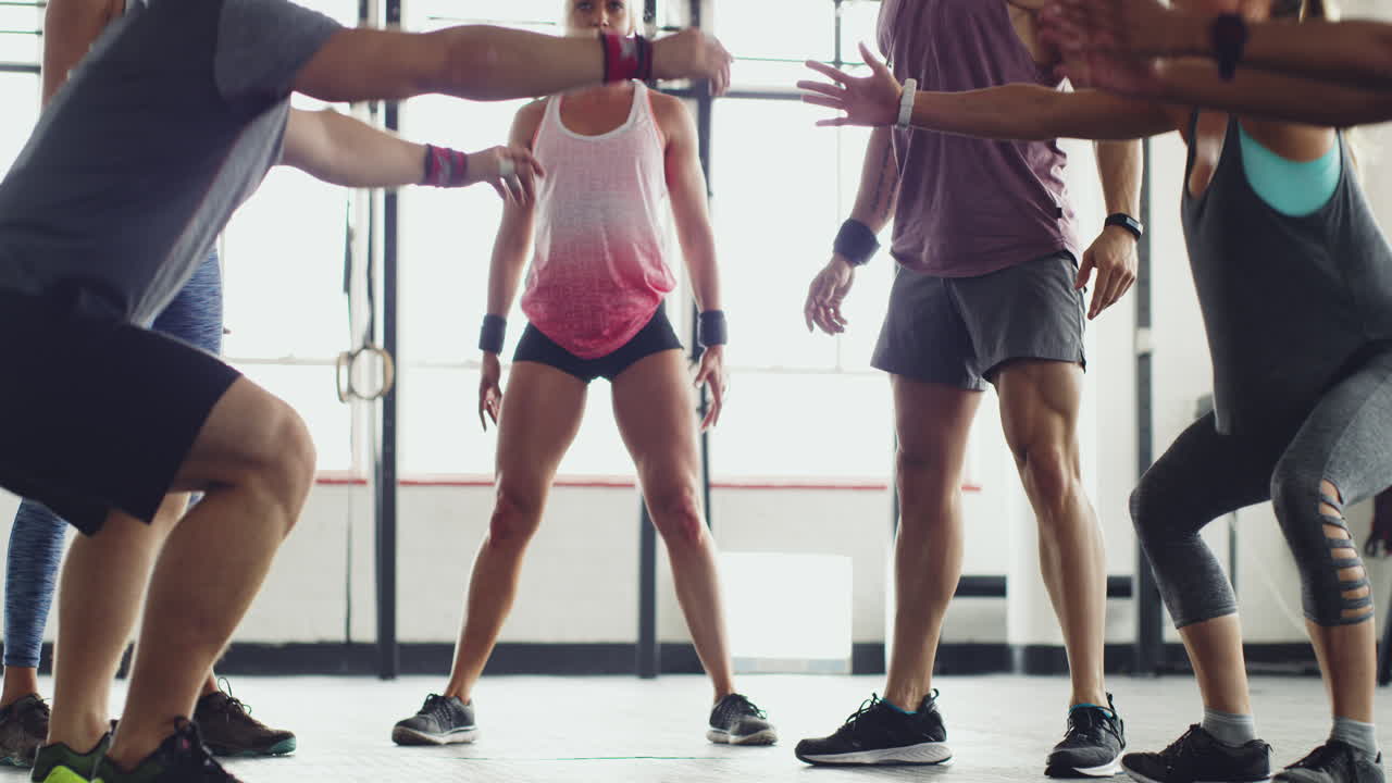 그들의 워밍업 루틴을 거치며