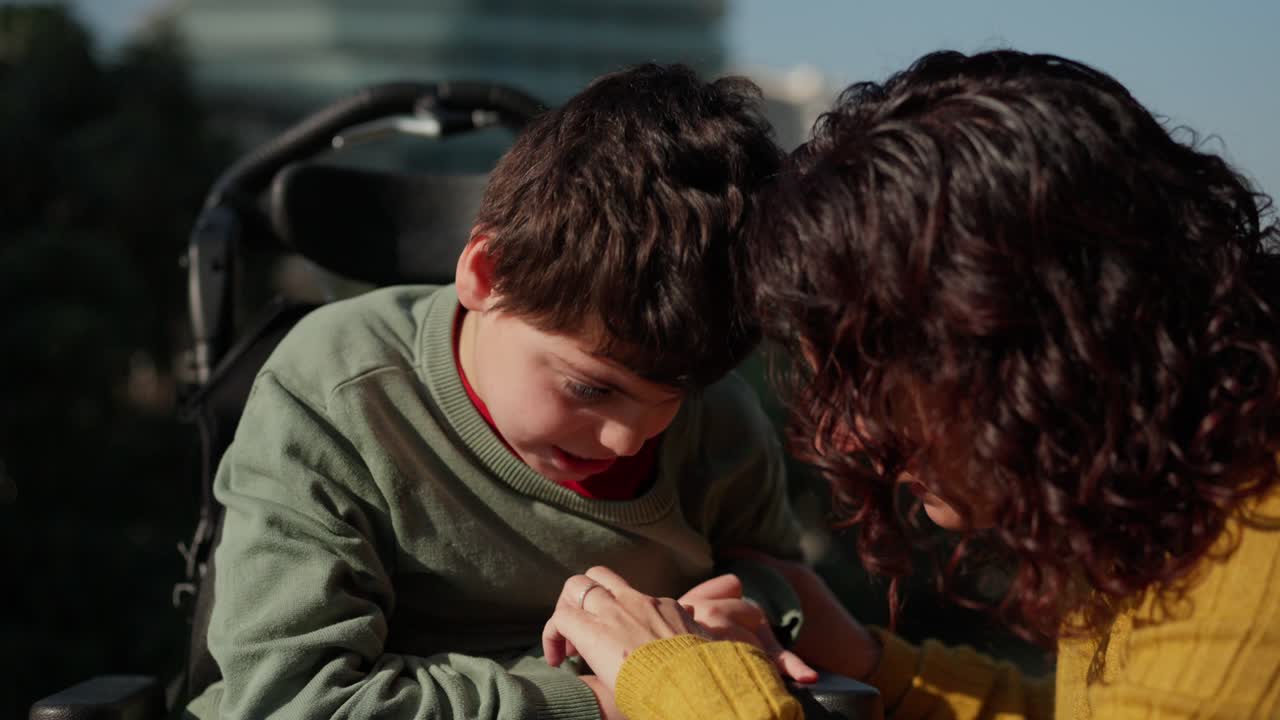 Mother and Child Bonding Outdoors