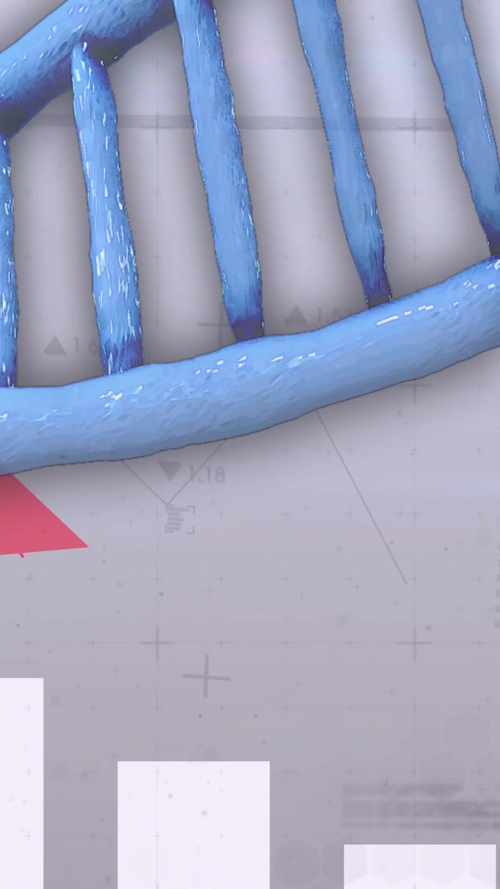 Video verticale: Elica blu che entra dall'alto a sinistra, si sposta a destra ruotando, mostrando lucentezza e dati.